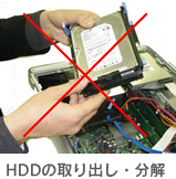 HDDの取り出し・分解