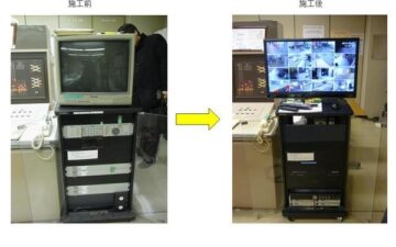 大阪府内の大型商業施設に設置したカメラのモニター画面